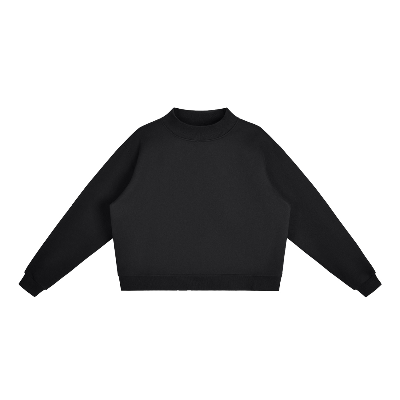 Essential Fleece Mock-Neck Crew Sweatshirt - Image 2
