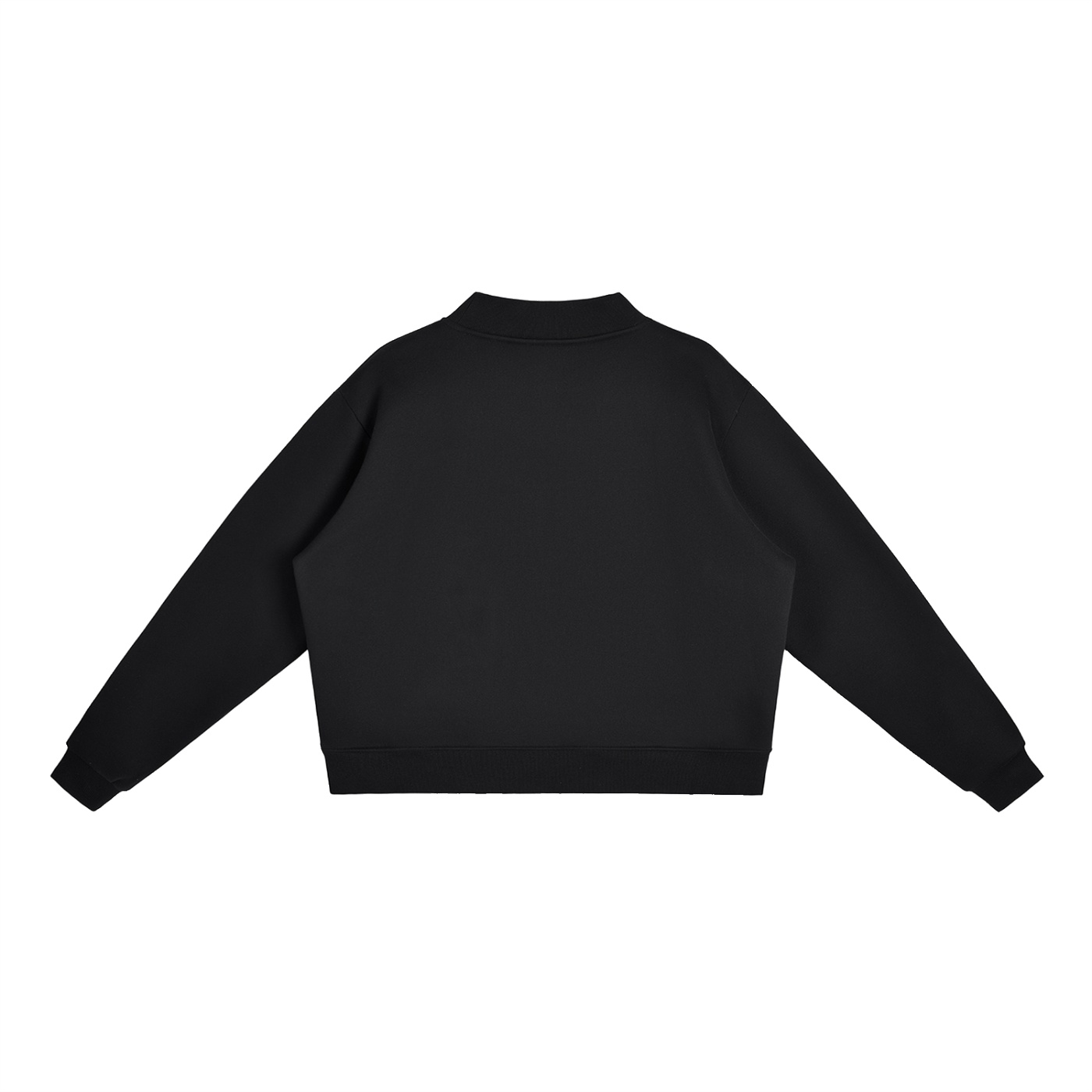 Essential Fleece Mock-Neck Crew Sweatshirt - Image 3