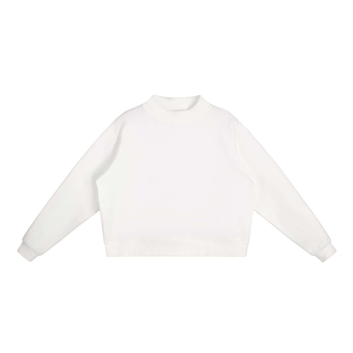 Essential Fleece Mock-Neck Crew Sweatshirt - Image 4