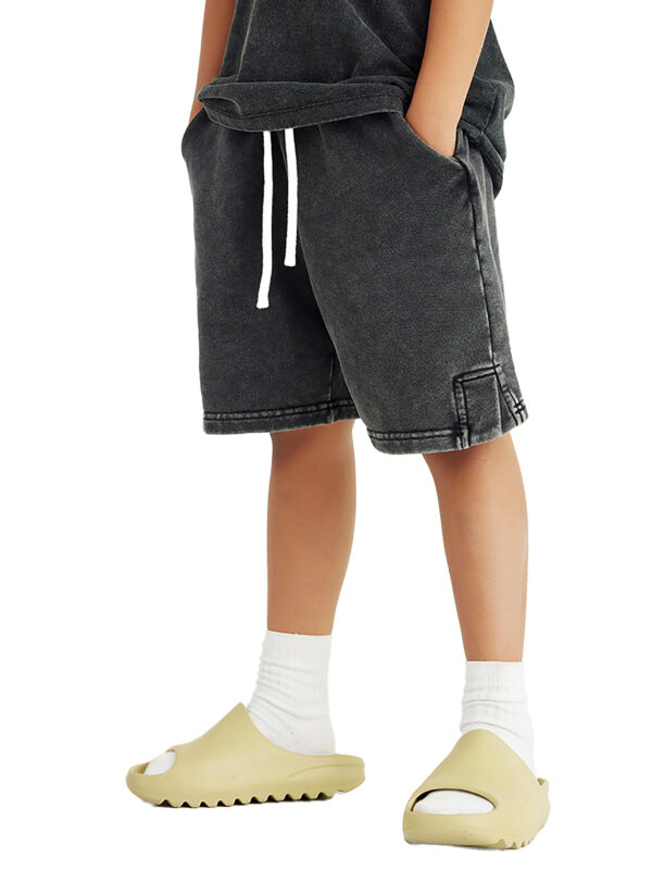 Kids’ Premium Snow Washed Essential Shorts - Image 1