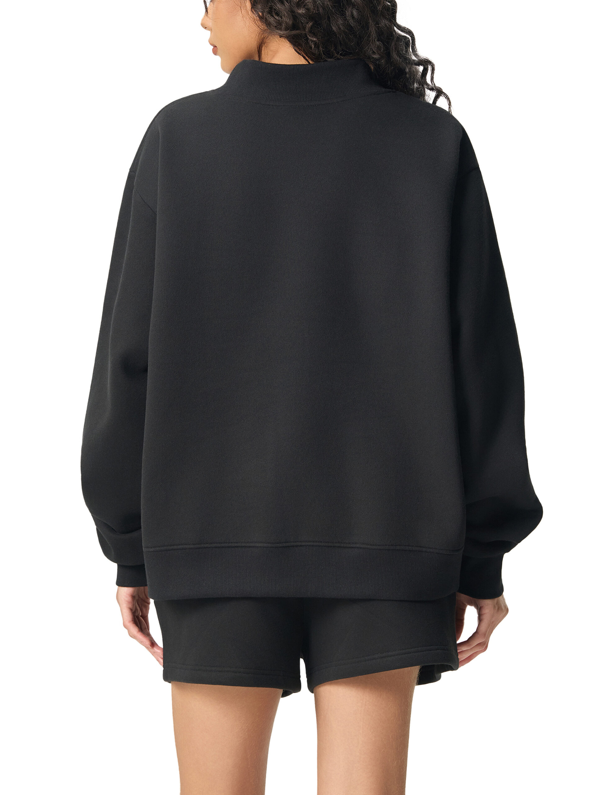 Essential Fleece Mock-Neck Crew Sweatshirt - Image 13