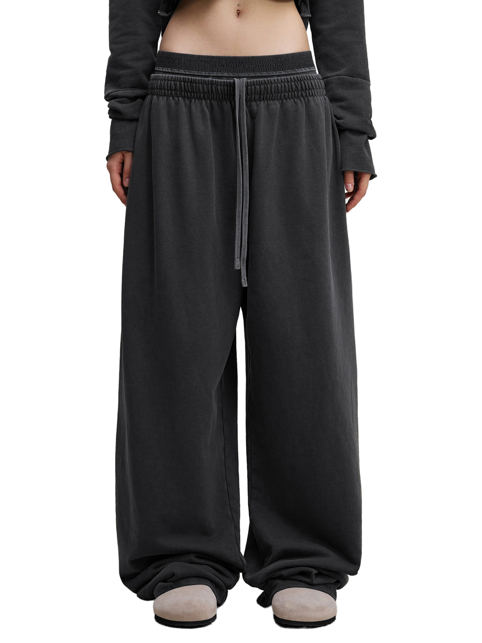 Vintage Washed Waist Pants - Image 11