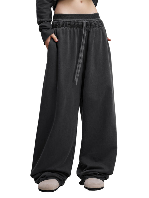 Vintage Washed Waist Pants - Image 14