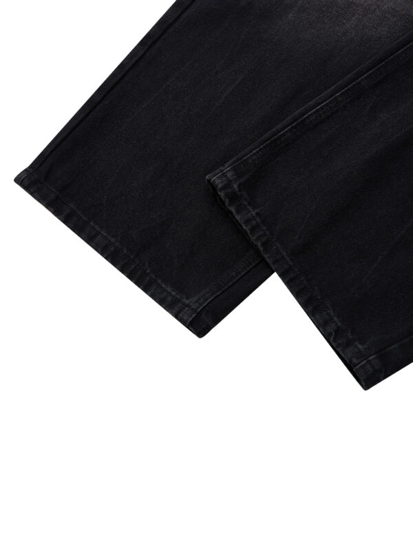 Men’s Vintage Wash Wide Leg Denim Jeans - Image 7