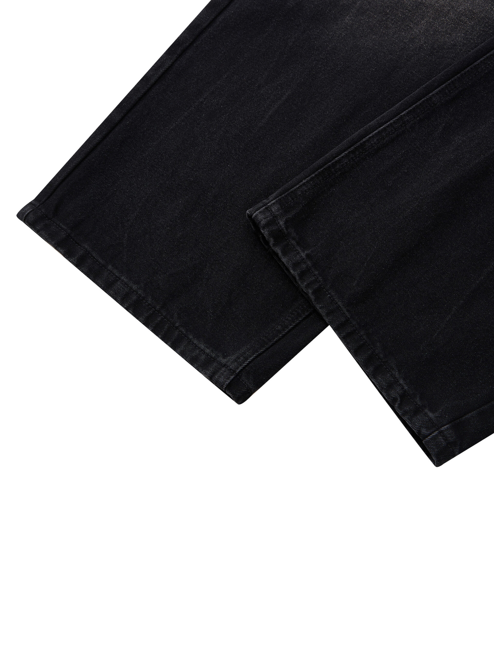 Men’s Vintage Wash Wide Leg Denim Jeans - Image 7