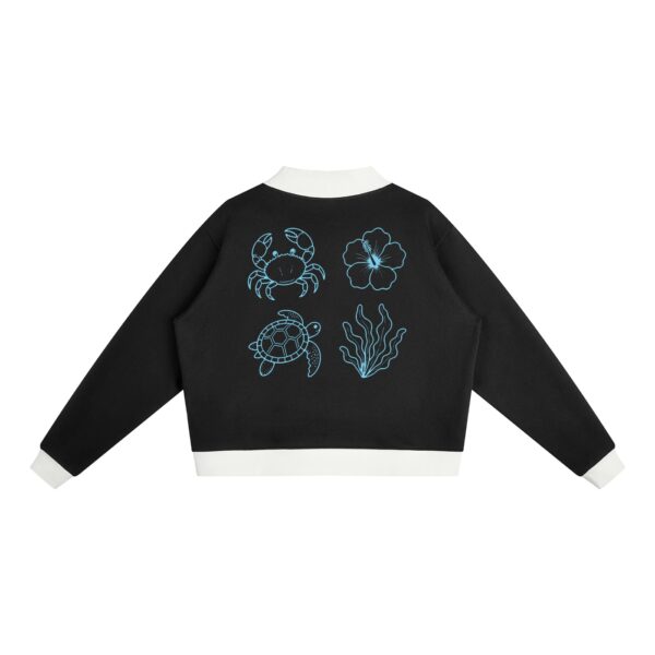 Women’s Mock Neck Crewneck Sweatshirt - Image 2