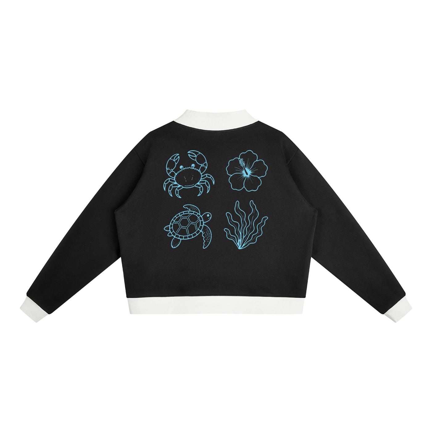 Women’s Mock Neck Crewneck Sweatshirt - Image 2