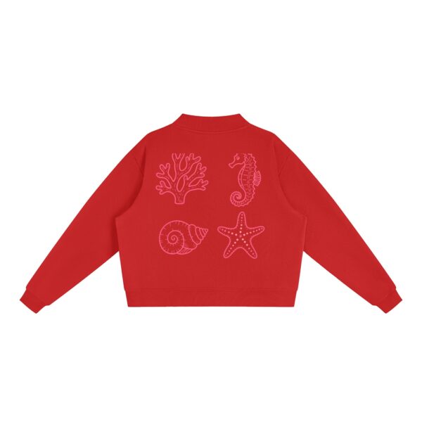 Essential Fleece Mock-Neck Crew Sweatshirt: Neon Outline Edition - Image 20