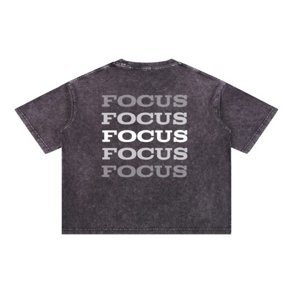 Mineral Wash Boxy Cotton T-Shirt: Dark Tee - Image 6