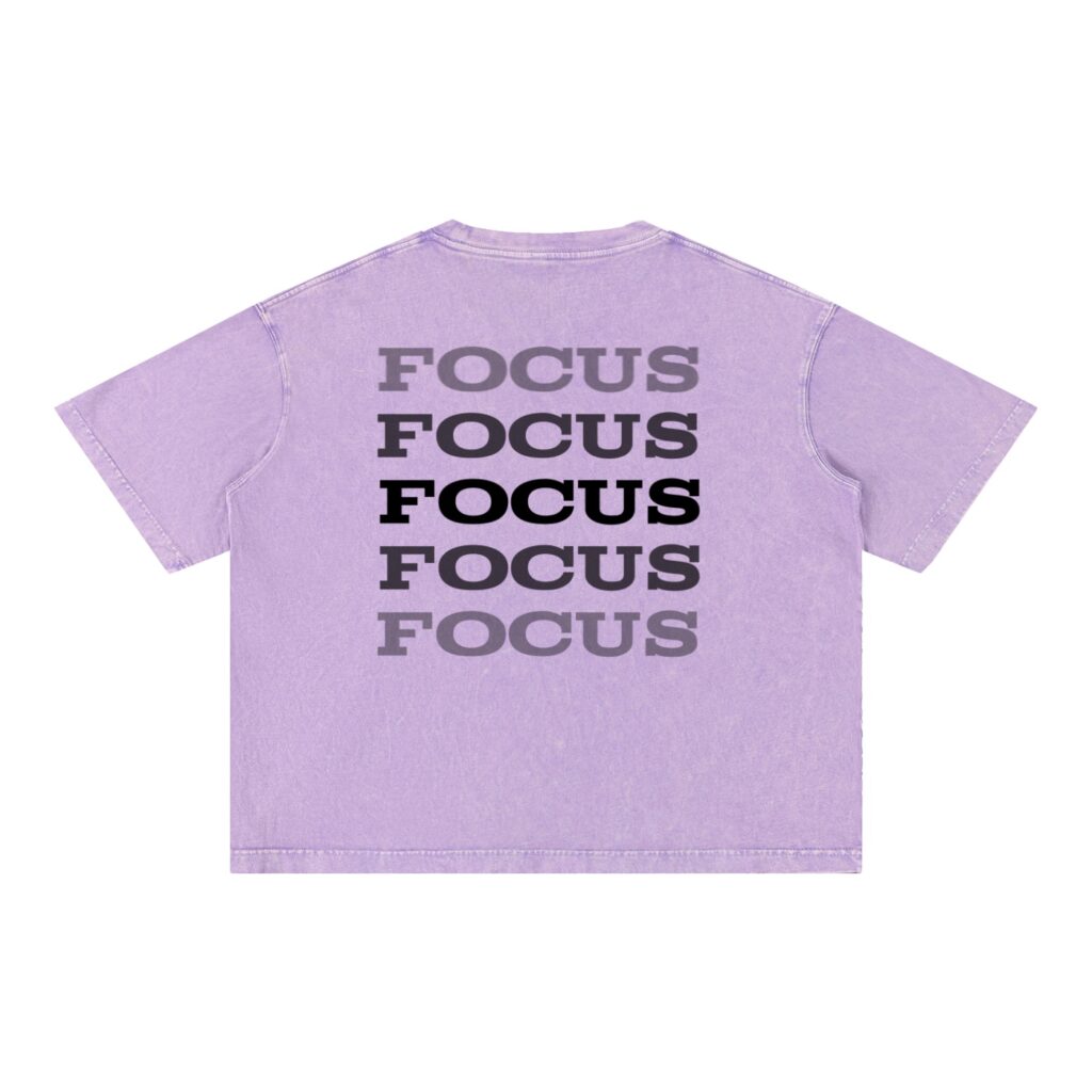 Mineral Wash Boxy Cotton T-Shirt: Light Tee