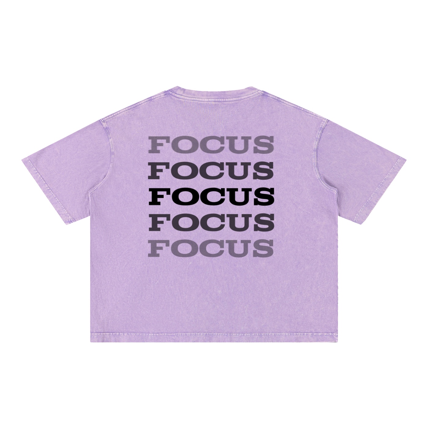 Mineral Wash Boxy Cotton T-Shirt: Light Tee - Image 1