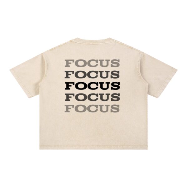 Mineral Wash Boxy Cotton T-Shirt: Light Tee - Image 4