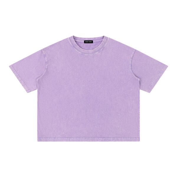Mineral Wash Boxy Cotton T-Shirt: Light Tee - Image 13