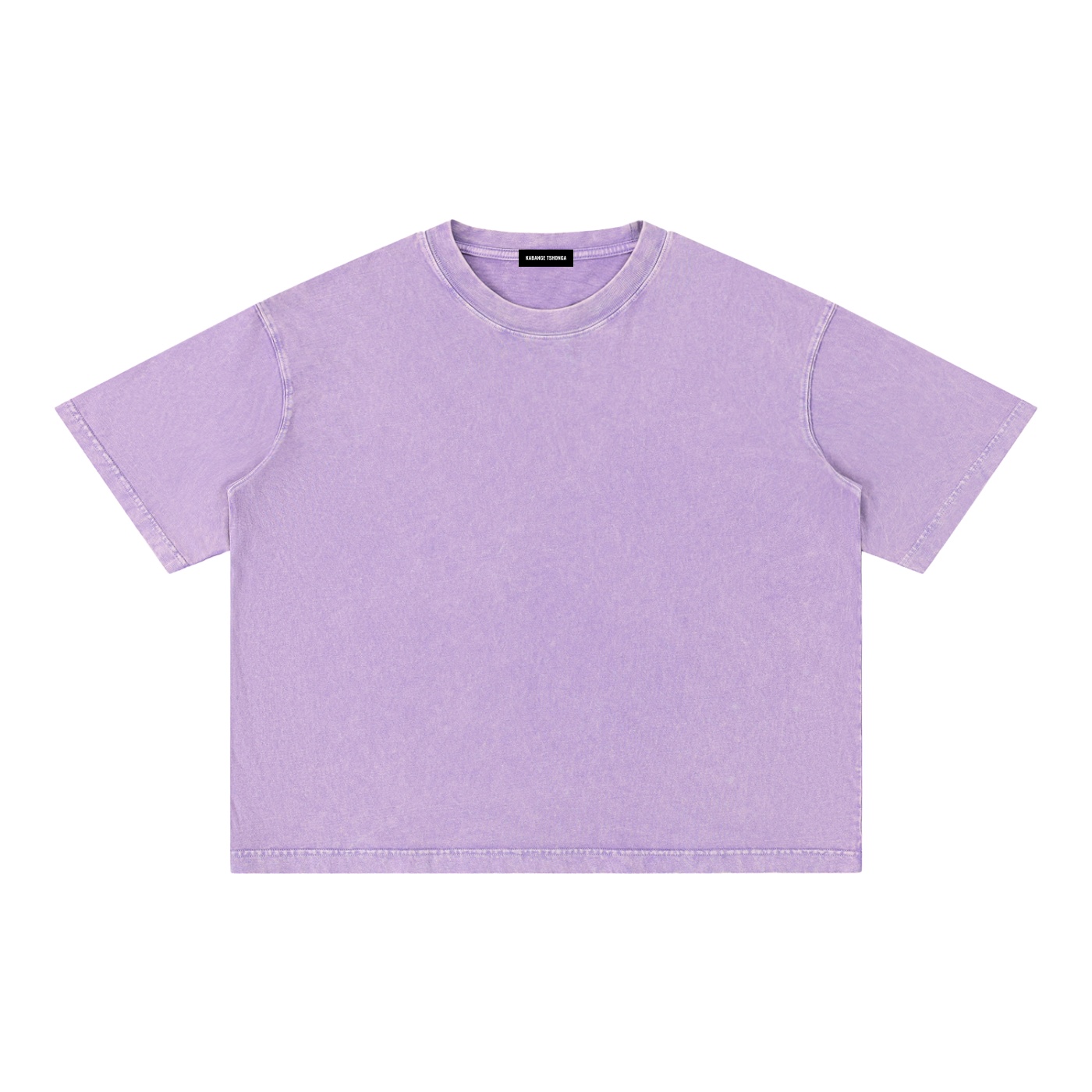 Mineral Wash Boxy Cotton T-Shirt: Light Tee - Image 13