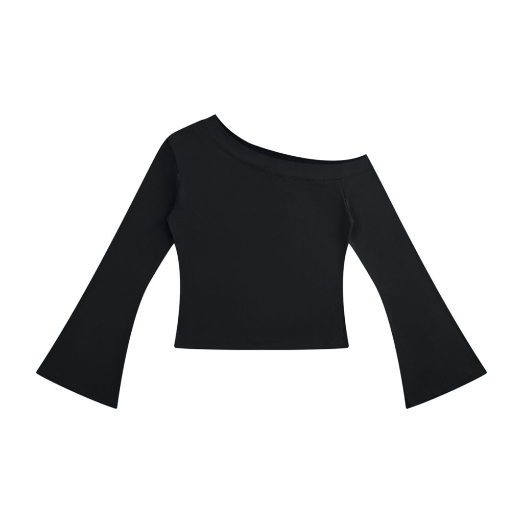 Women's Off Shoulder Bell Sleeve T-Shirt