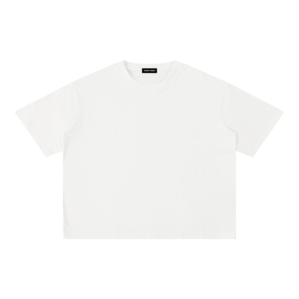 Mineral Wash Boxy Cotton T-Shirt: Light Tee