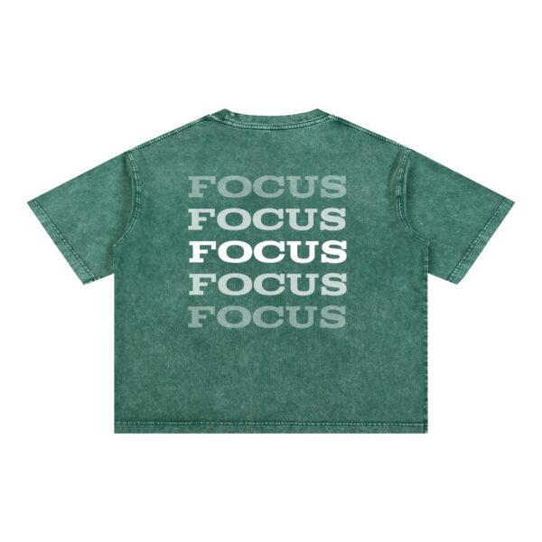 Mineral Wash Boxy Cotton T-Shirt: Dark Tee - Image 4
