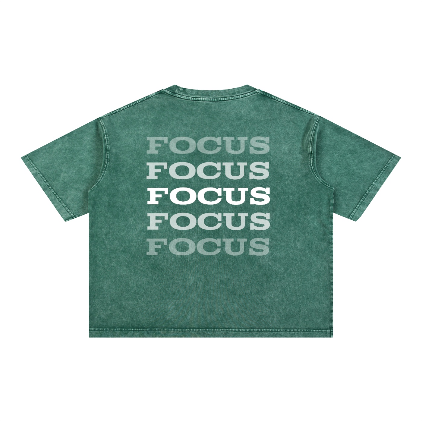 Mineral Wash Boxy Cotton T-Shirt: Dark Tee - Image 4