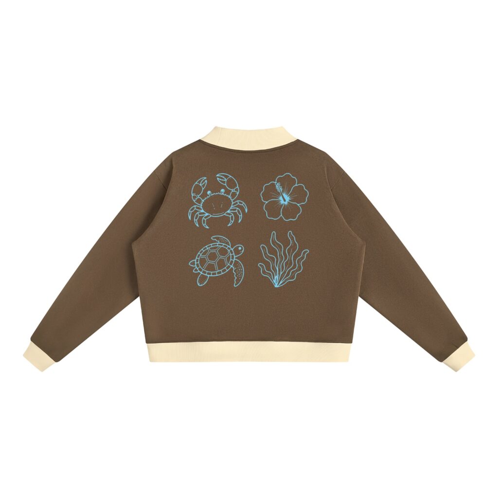 Women’s Mock Neck Crewneck Sweatshirt