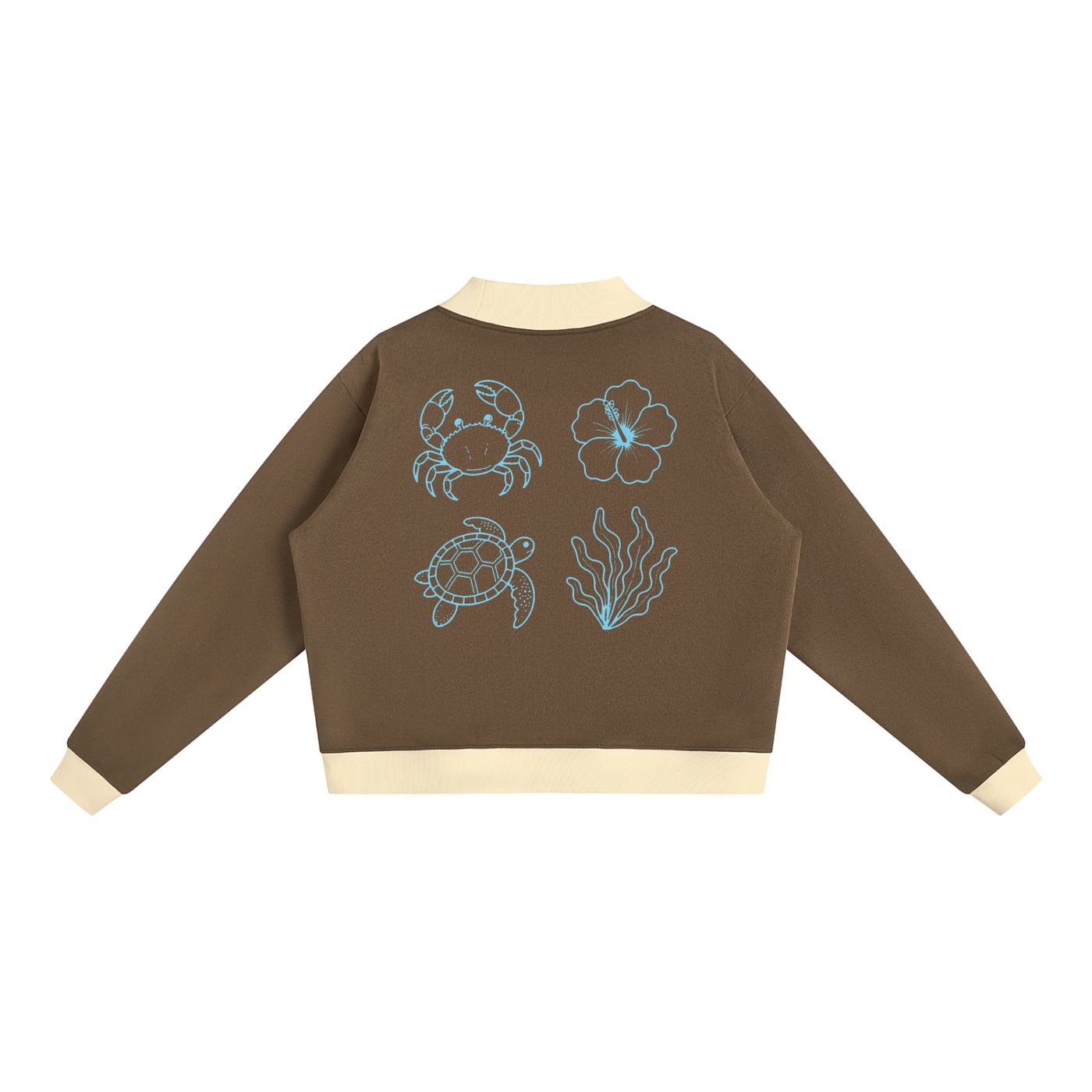 Women’s Mock Neck Crewneck Sweatshirt - Image 14
