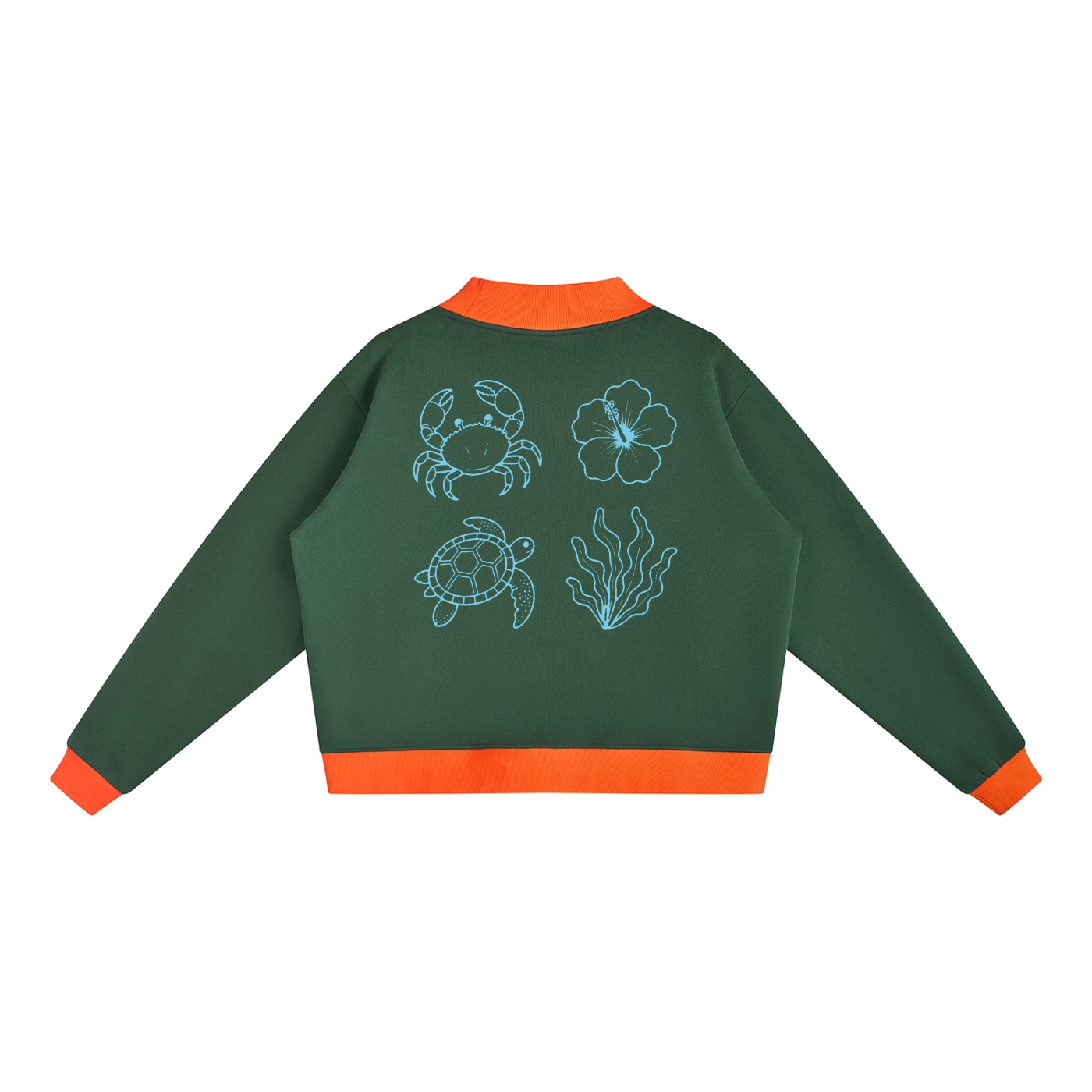 Women’s Mock Neck Crewneck Sweatshirt - Image 12