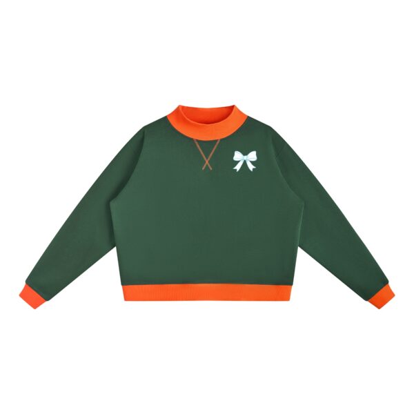 Women’s Mock Neck Crewneck Sweatshirt - Image 11