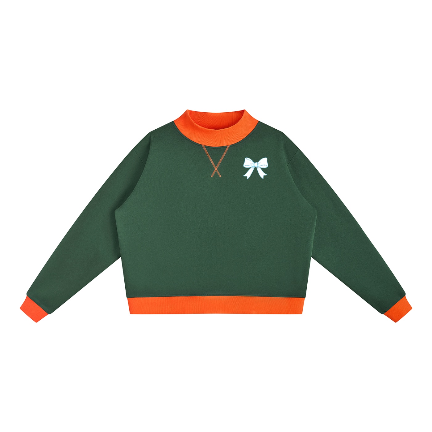 Women’s Mock Neck Crewneck Sweatshirt - Image 11