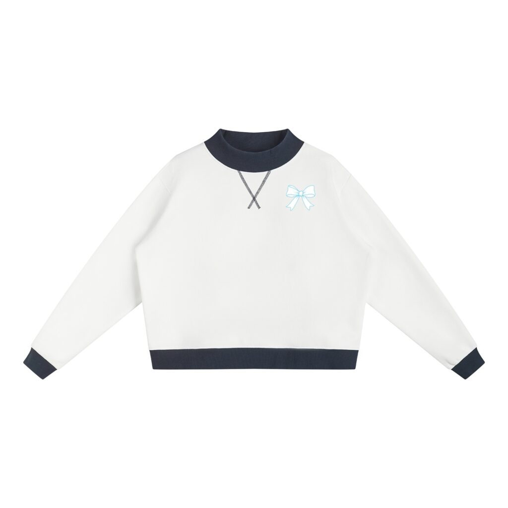 Women’s Mock Neck Crewneck Sweatshirt