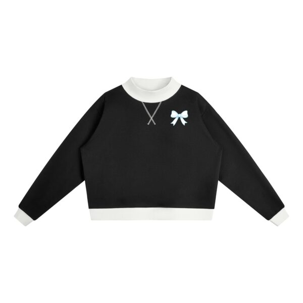 Women’s Mock Neck Crewneck Sweatshirt - Image 7