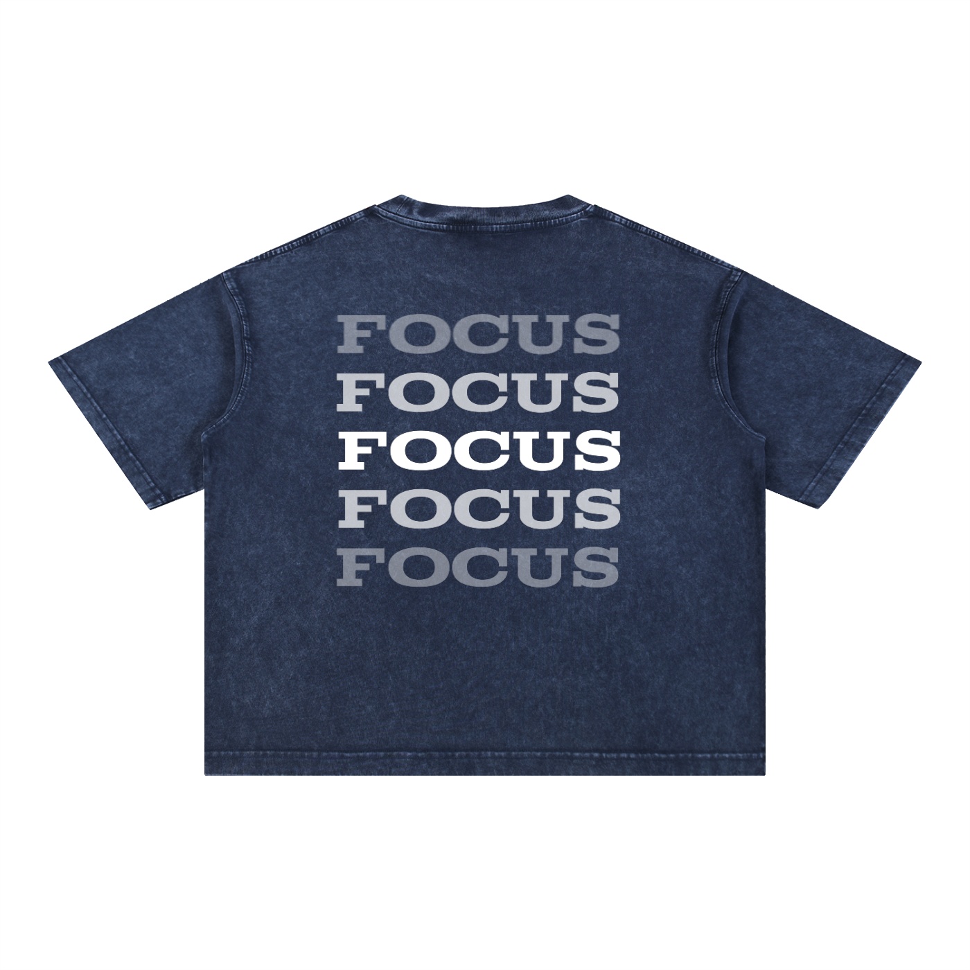 Mineral Wash Boxy Cotton T-Shirt: Dark Tee - Image 8