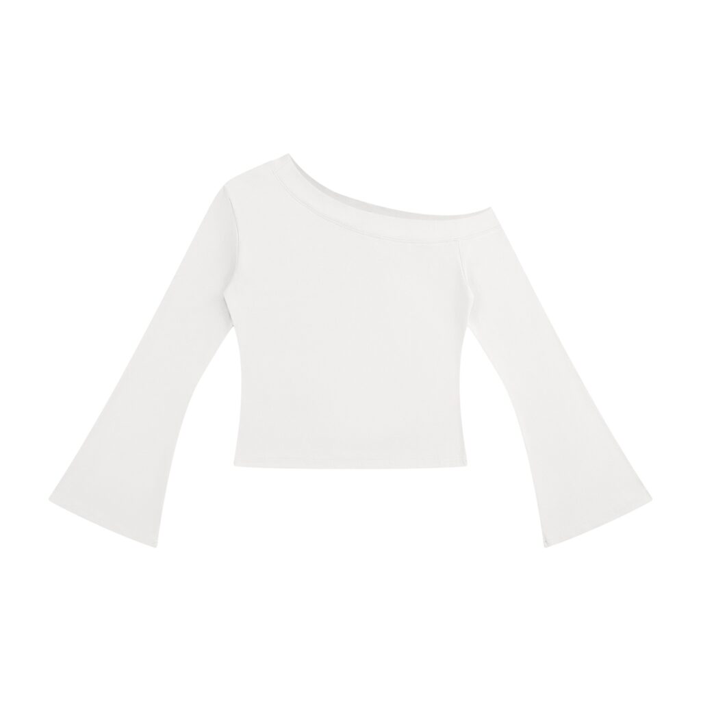 Women's Off Shoulder Bell Sleeve T-Shirt