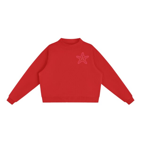 Essential Fleece Mock-Neck Crew Sweatshirt: Neon Outline Edition - Image 19