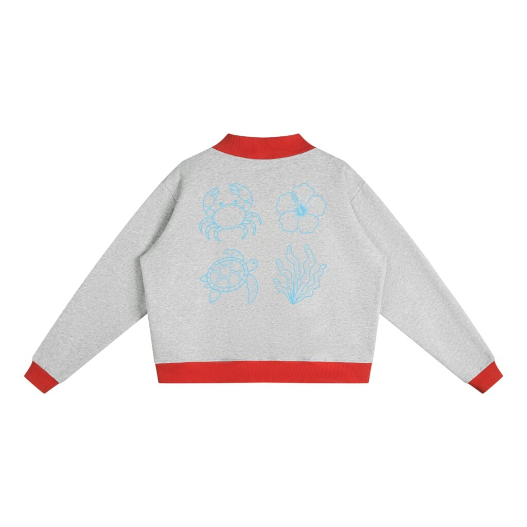 Women’s Mock Neck Crewneck Sweatshirt
