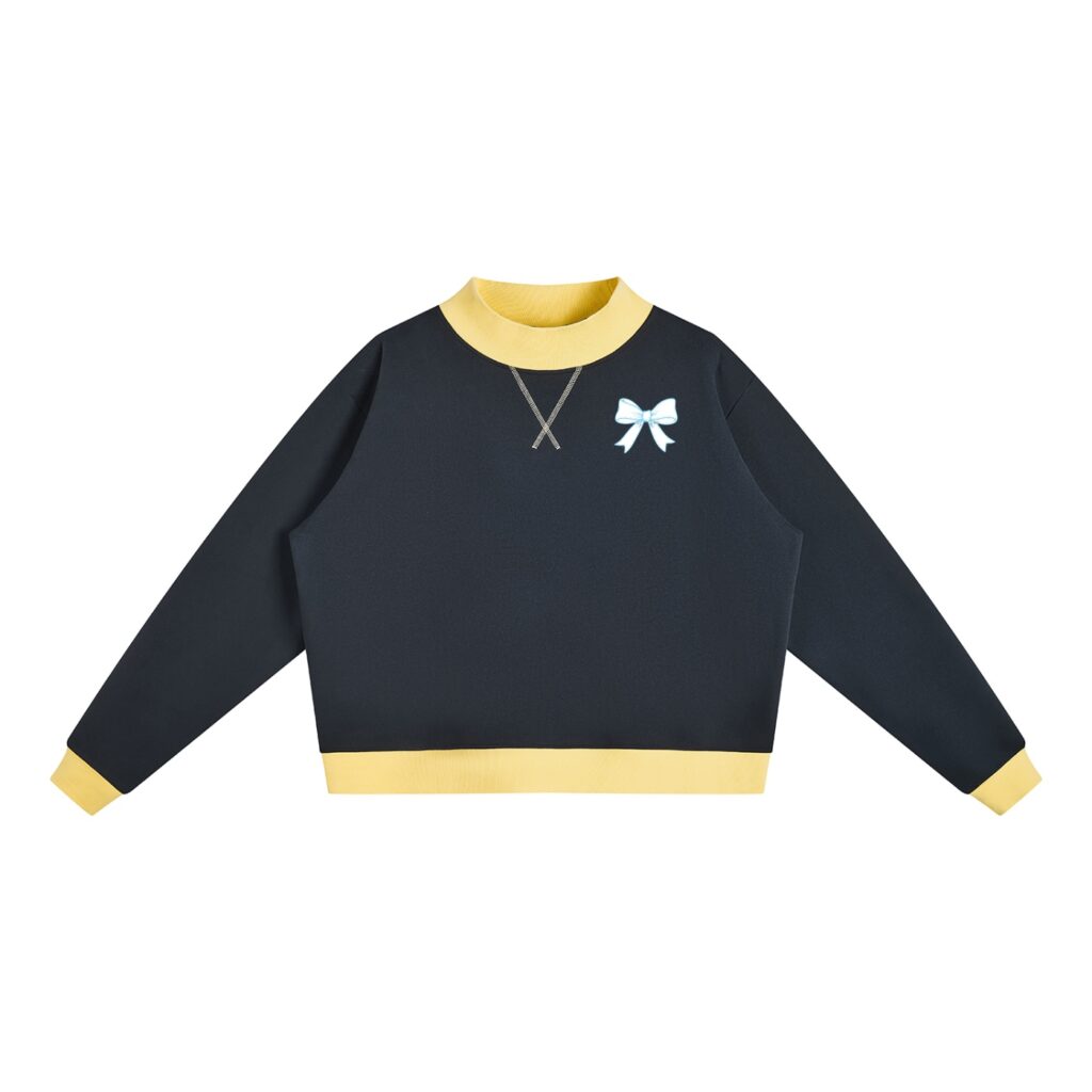 Women’s Mock Neck Crewneck Sweatshirt