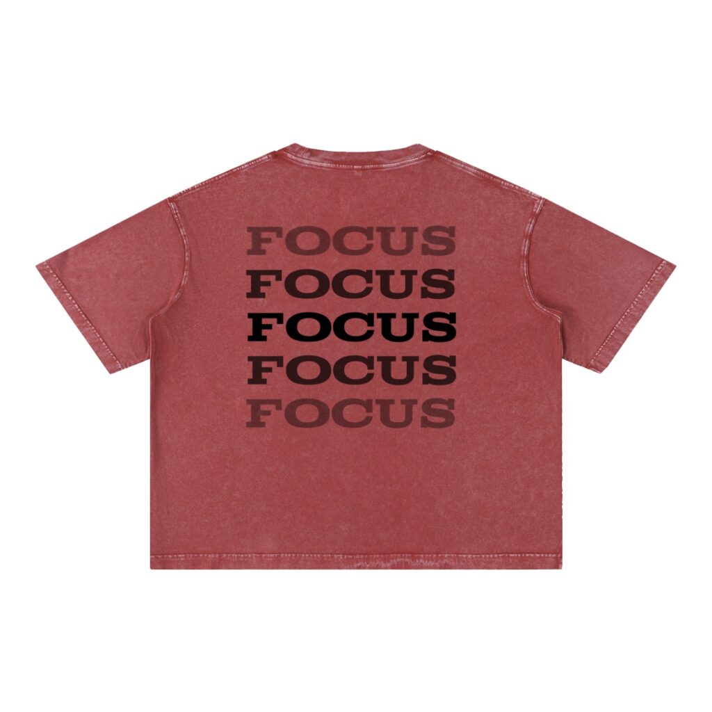 Mineral Wash Boxy Cotton T-Shirt: Light Tee
