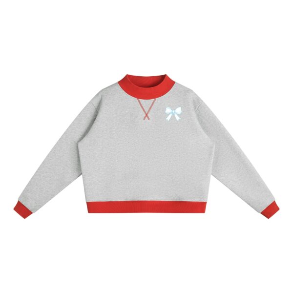 Women’s Mock Neck Crewneck Sweatshirt - Image 5