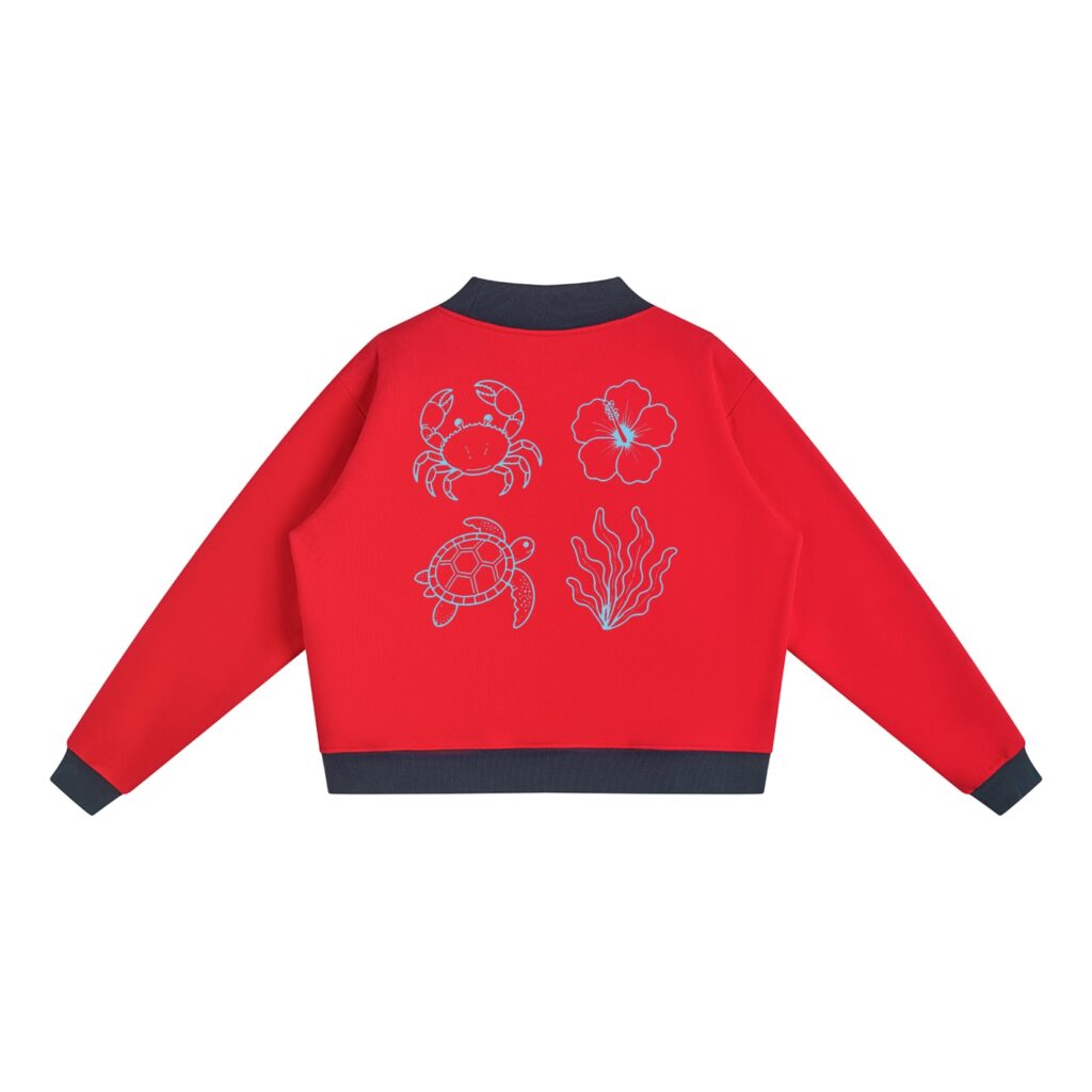 Women’s Mock Neck Crewneck Sweatshirt