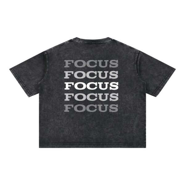 Mineral Wash Boxy Cotton T-Shirt: Dark Tee - Image 1