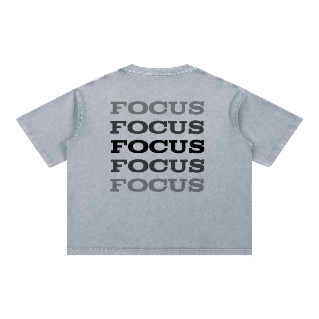 Mineral Wash Boxy Cotton T-Shirt: Light Tee