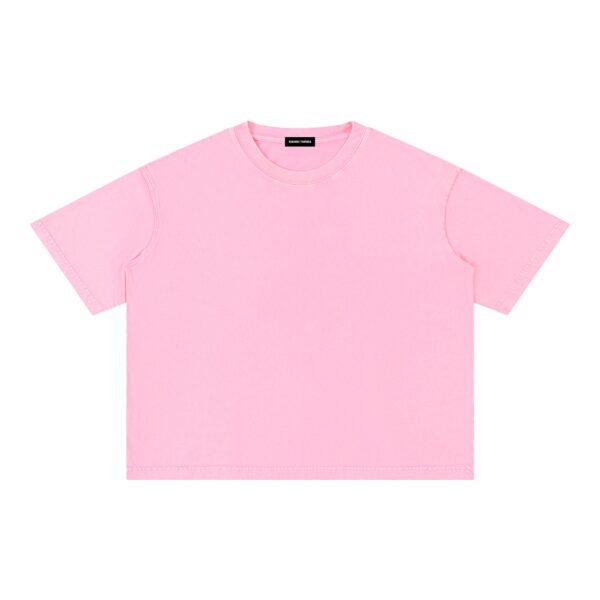 Mineral Wash Boxy Cotton T-Shirt: Light Tee - Image 11