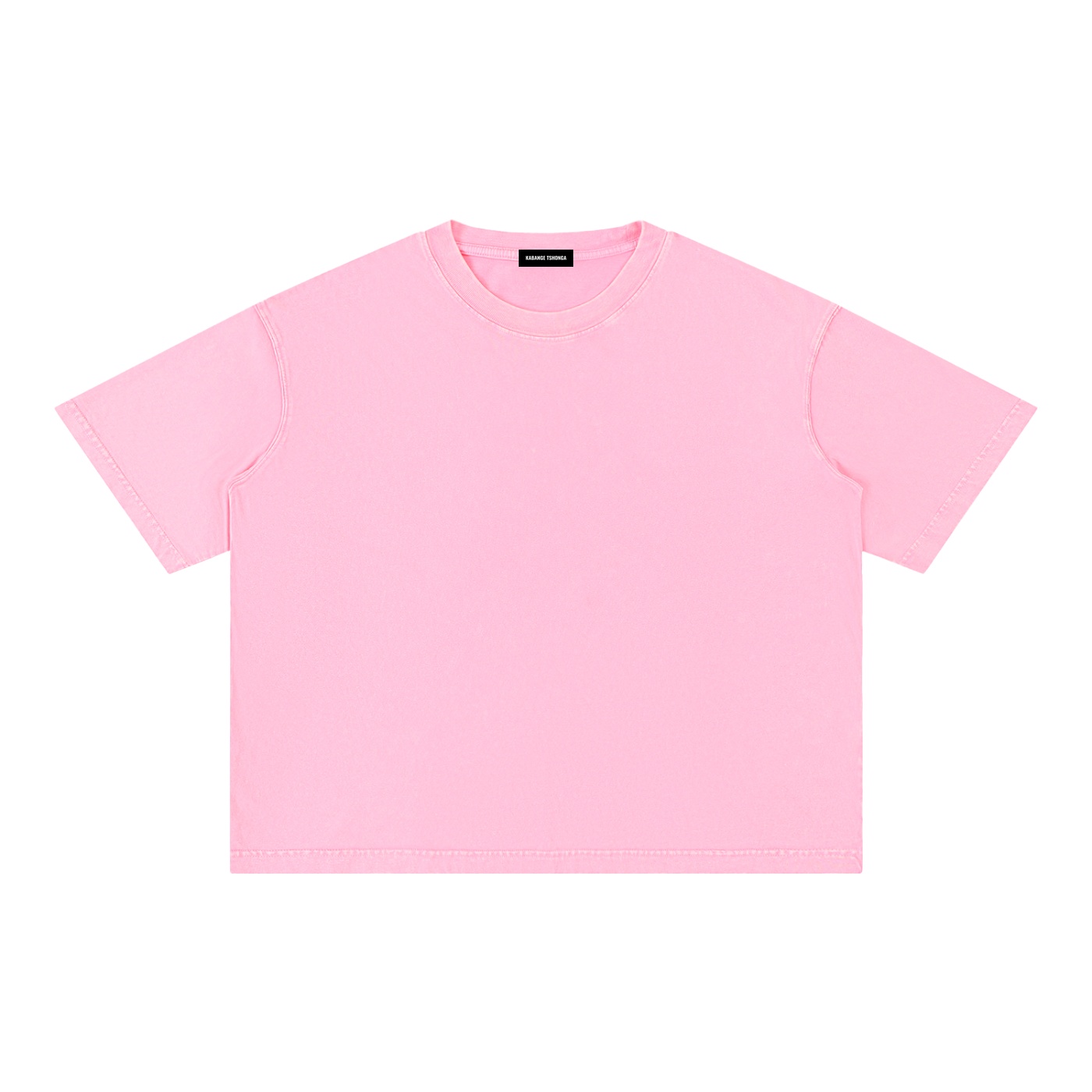 Mineral Wash Boxy Cotton T-Shirt: Light Tee - Image 11