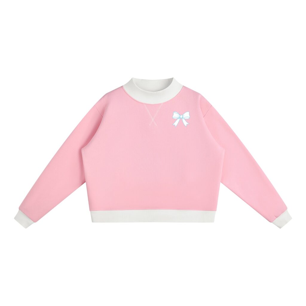 Women’s Mock Neck Crewneck Sweatshirt