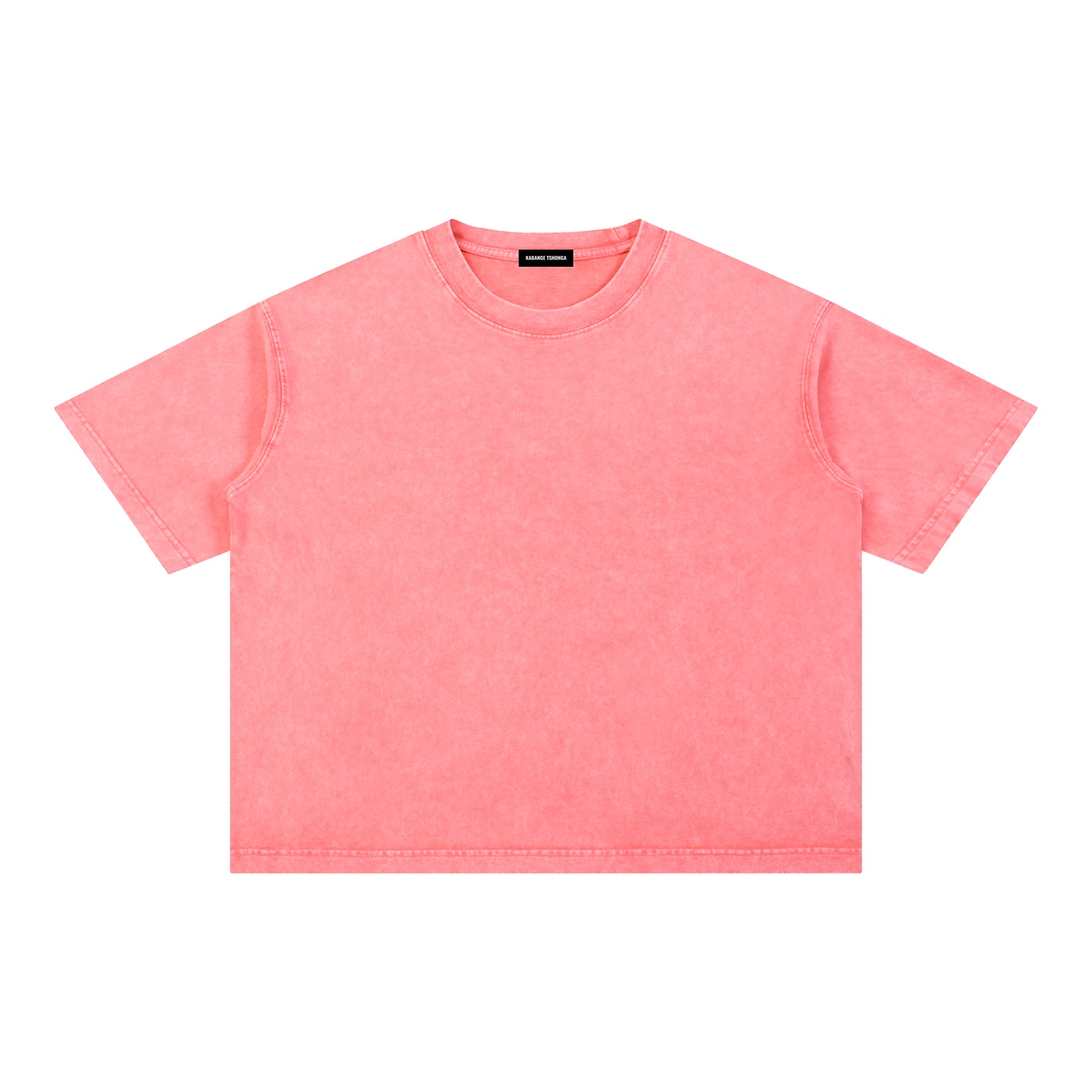 Mineral Wash Boxy Cotton T-Shirt: Light Tee - Image 7
