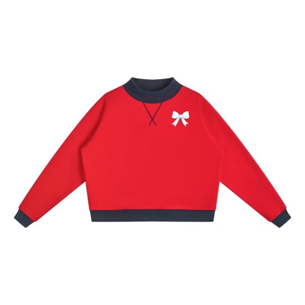 Women’s Mock Neck Crewneck Sweatshirt - Image 9