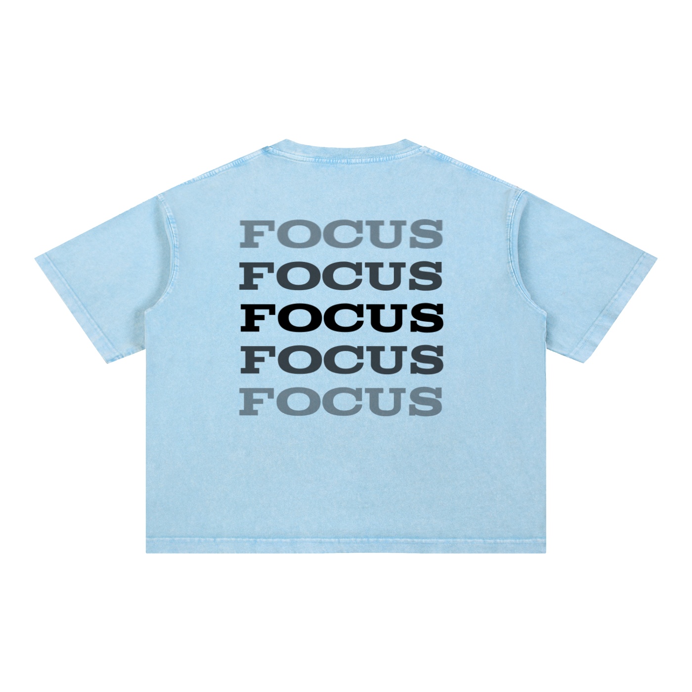 Mineral Wash Boxy Cotton T-Shirt: Light Tee - Image 6