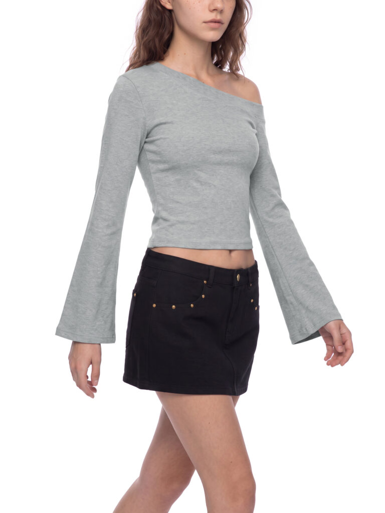 Women's Off Shoulder Bell Sleeve T-Shirt